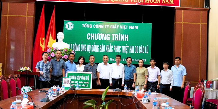 Tổng công ty Giấy Việt Nam phát động ủng hộ đồng bào khắc phục hậu quả bão lũ